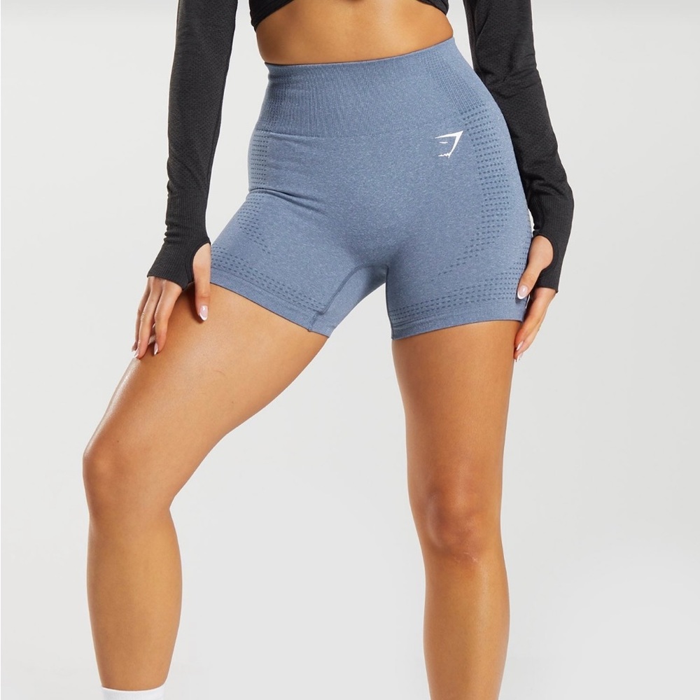 Evening blue mark, vital seamless gymshark shorts